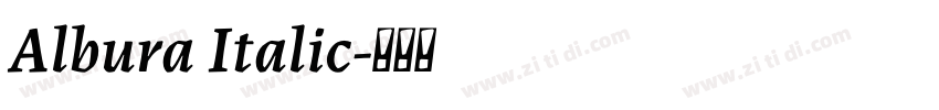 Albura Italic字体转换